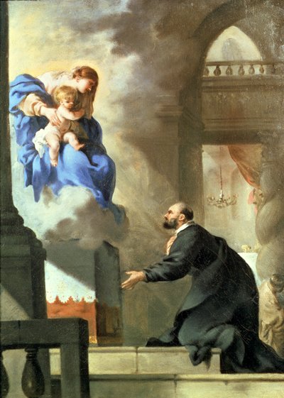 The Vision of St. Ignatius by Sébastien Bourdon